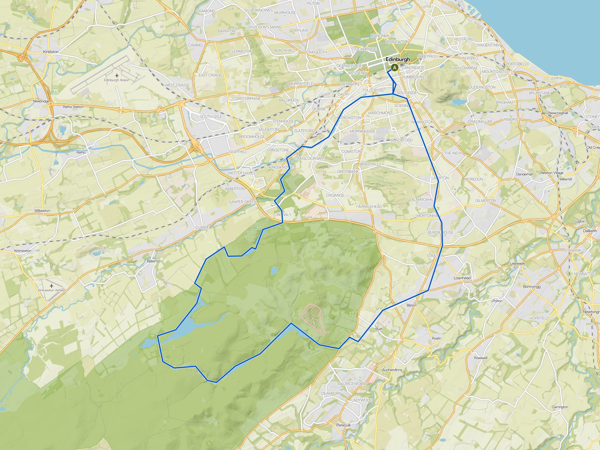 The best cycling routes around Edinburgh | Komoot